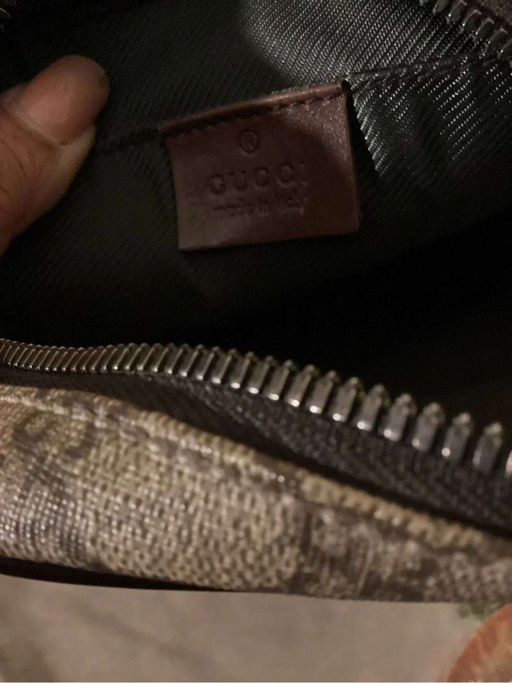 Gucci Beige and Brown GG Canvas Messenger Bag